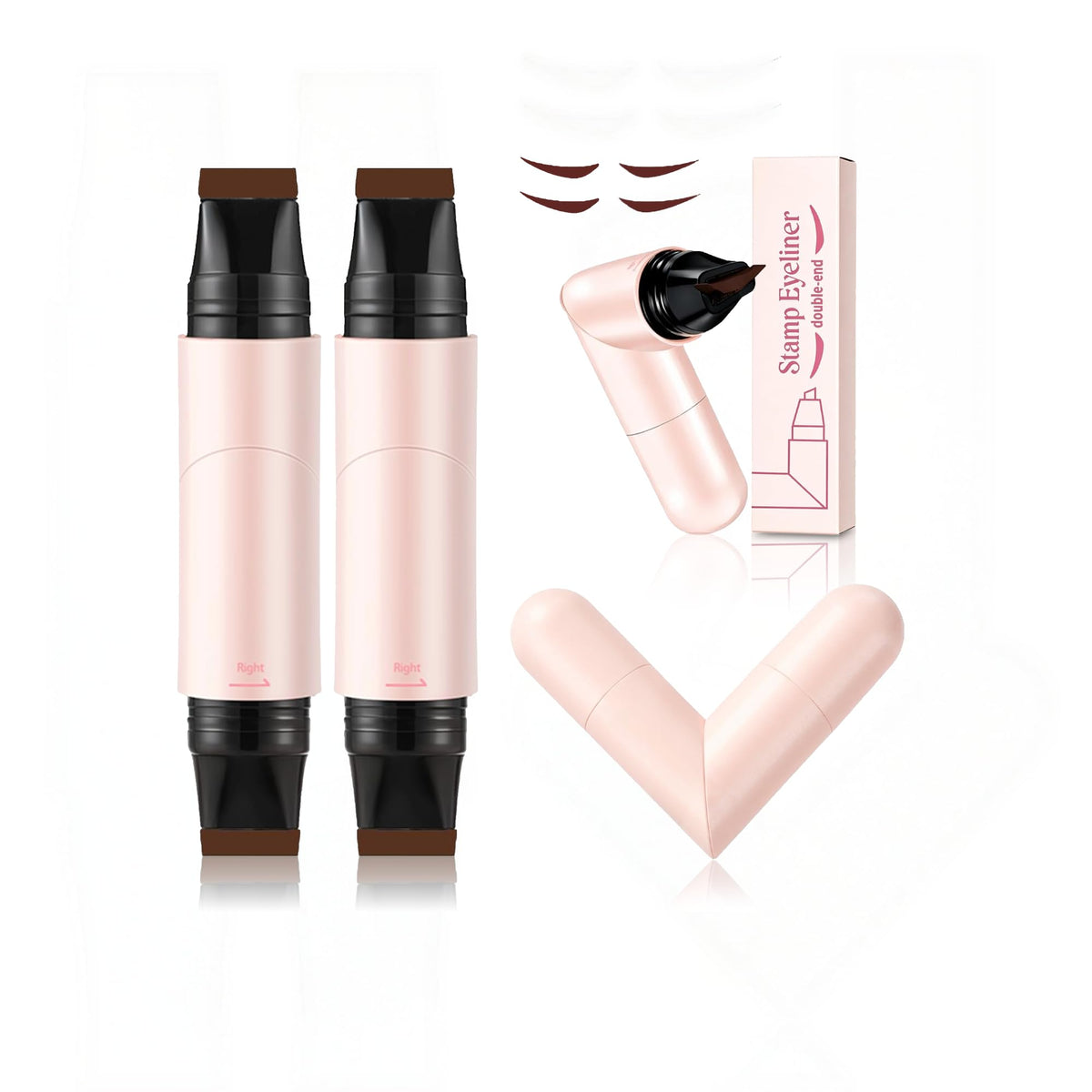 Nberuionre front packaging showing compact dual eyeliner set for quick application