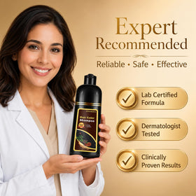 NCEPROHR lifestyle scene of woman washing hair showing easy at-home use