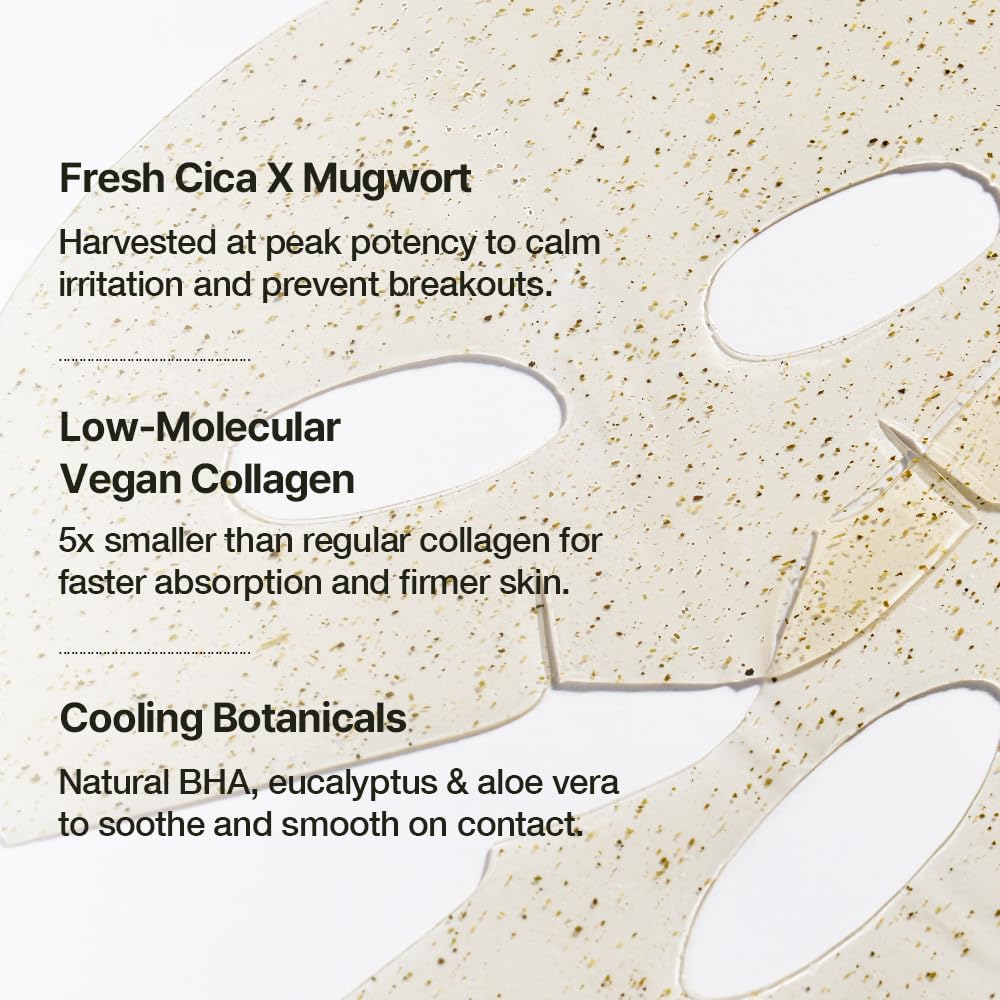 NATURAL DERMA PROJECT sheet hugging facial contours for even absorption benefit