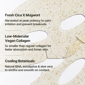 NATURAL DERMA PROJECT sheet hugging facial contours for even absorption benefit
