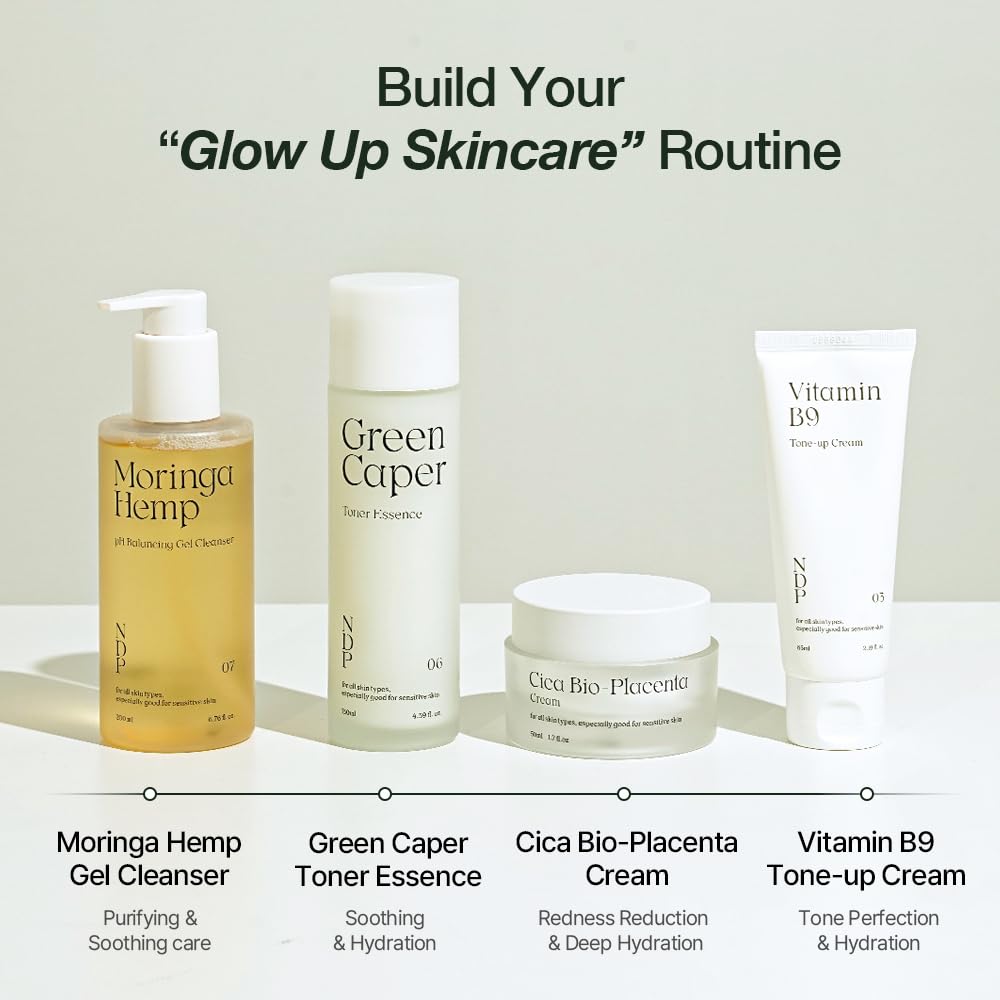 NATURAL DERMA PROJECT jar on bathroom shelf in lifestyle setting showing daily use