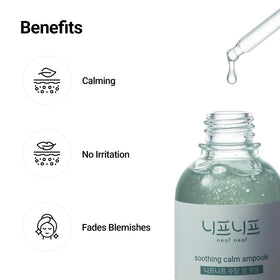 NEAF NEAF ampoule applied to hand demonstrating watery consistency and immediate hydration benefit