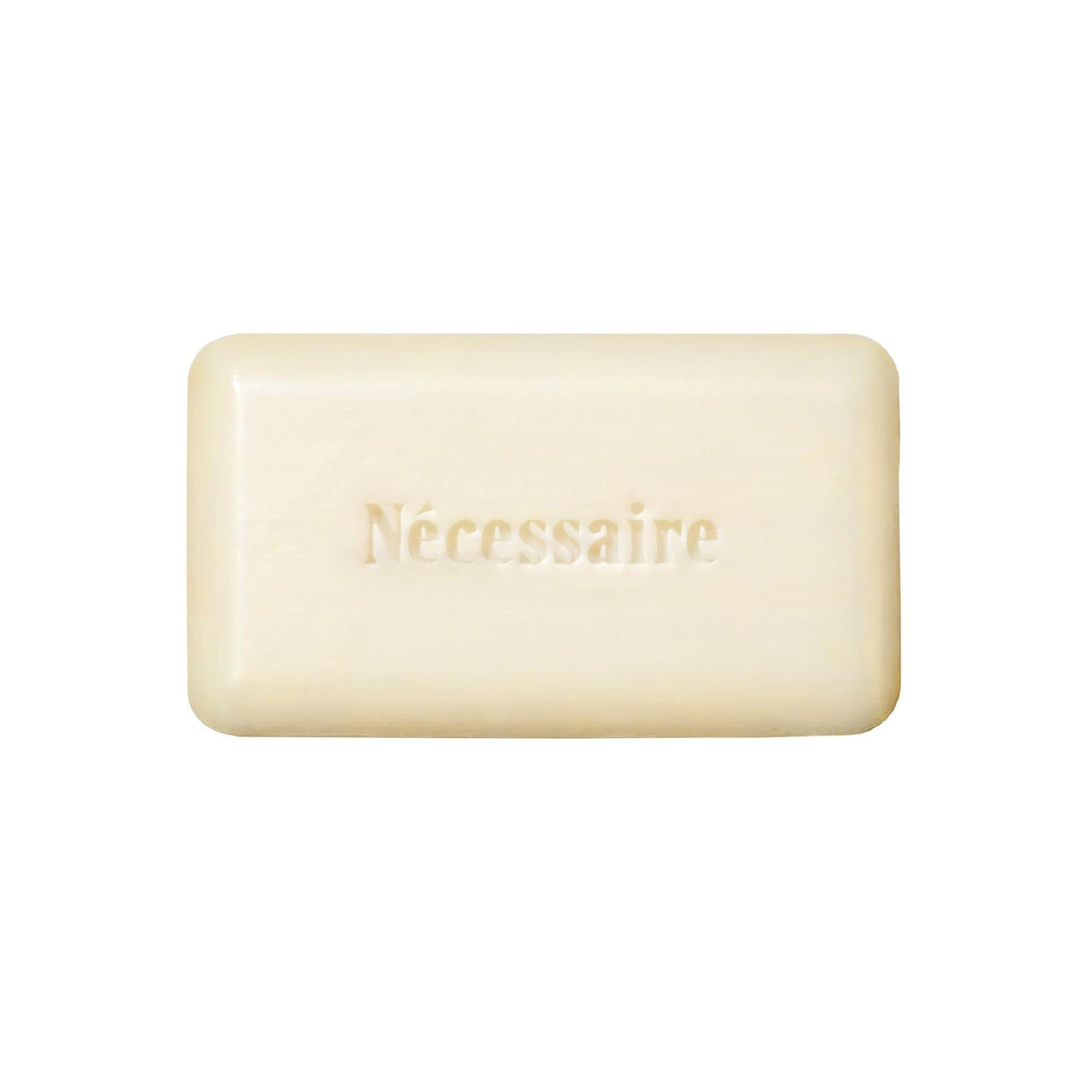Nécessaire front packaging showing bar and sustainable design benefit