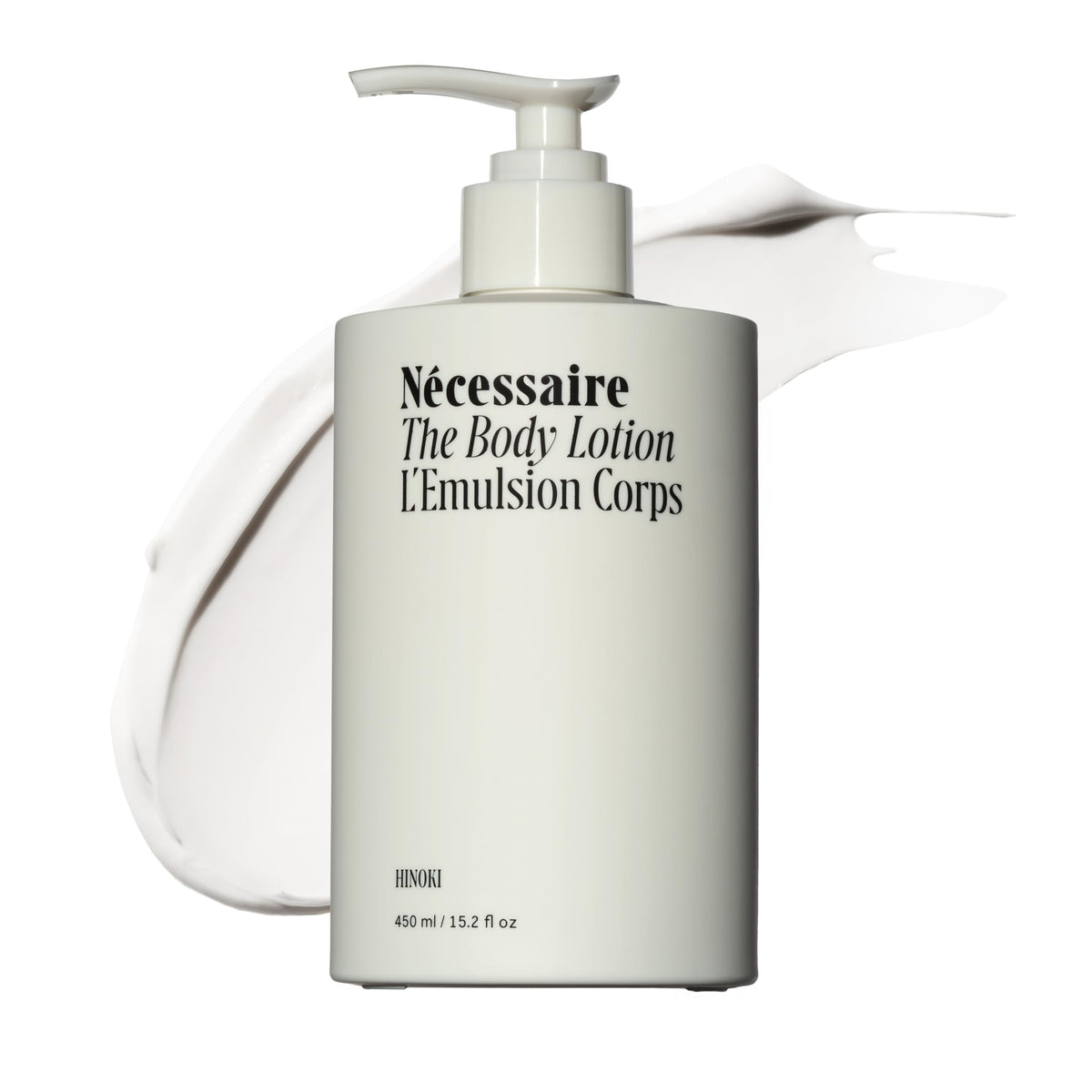 Nécessaire front bottle showing clean design and daily hydration benefit