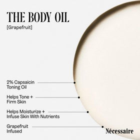 Nécessaire close-up oil droplet highlighting lightweight texture and absorption
