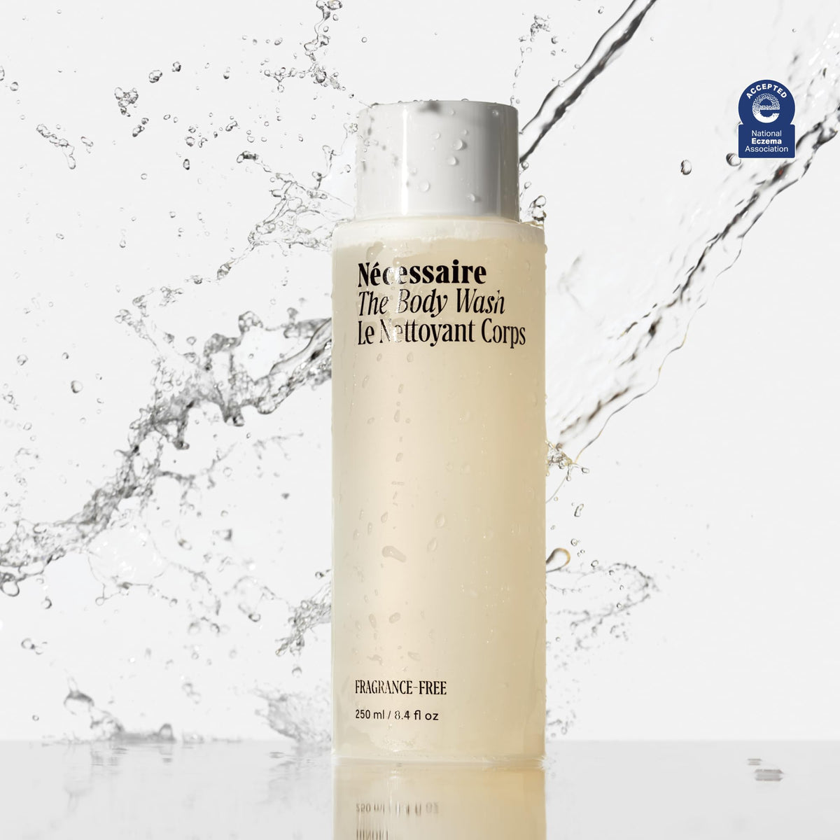 Nécessaire close-up of ceramide and niacinamide ingredients for barrier support