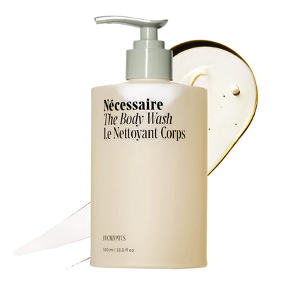 Nécessaire front bottle view showing clean packaging and calming eucalyptus scent