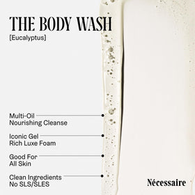 Nécessaire ingredient flatlay with oils and niacinamide conveying nourishing benefits