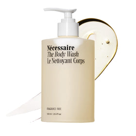Nécessaire front bottle view showing clean packaging and capacity benefit