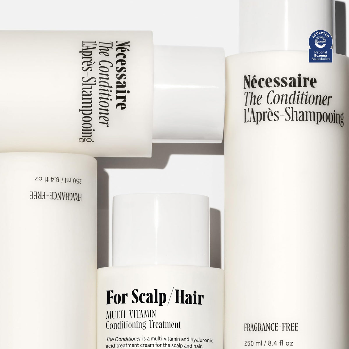Nécessaire creamy conditioner texture close-up showing lightweight hydrate