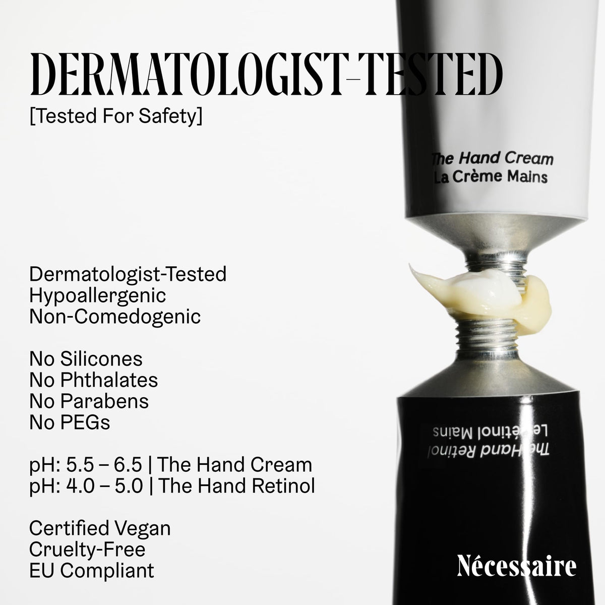 Nécessaire product held in hand for scale showing travel-friendly size