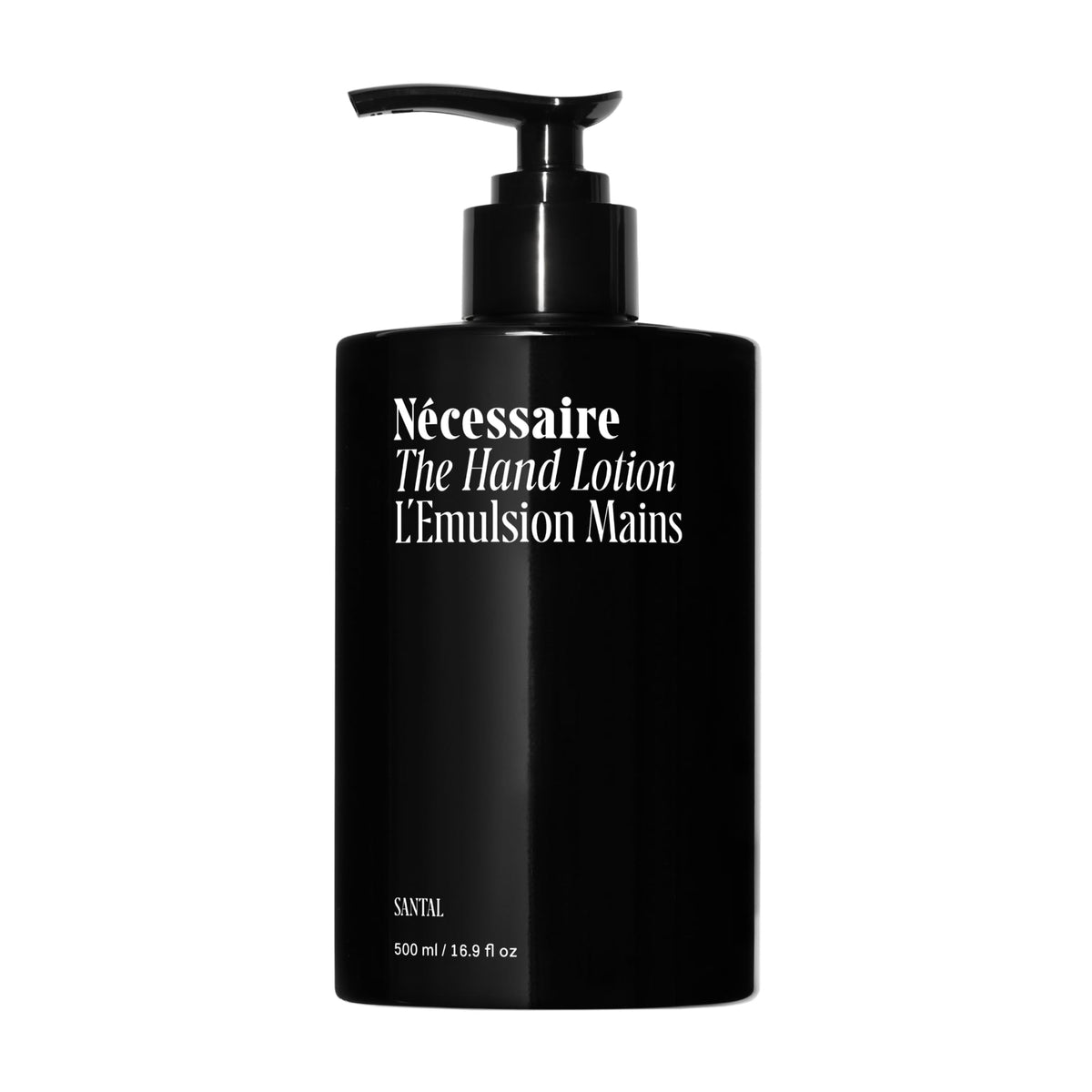 Nécessaire front packaging showing clean bottle and branding for easy identification and elegance