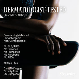 Nécessaire lotion in a desk setting demonstrating discreet scent and hand care while working