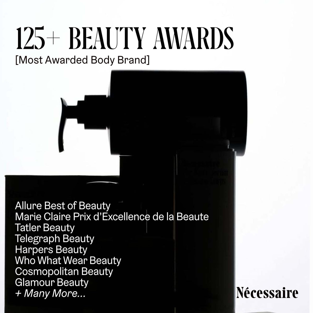 Nécessaire label detail shot displaying formulation and certifications