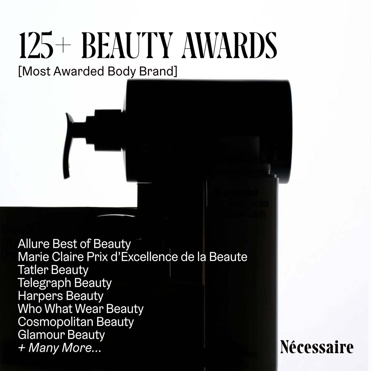Nécessaire label close-up highlighting ingredients and seal
