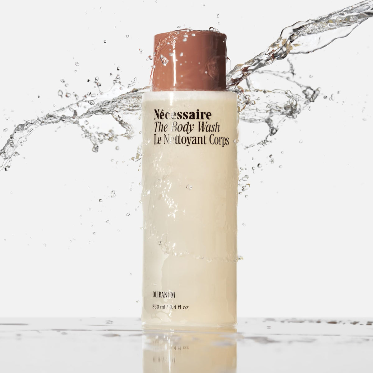 Nécessaire close-up foam texture showing creamy lather that hydrates skin