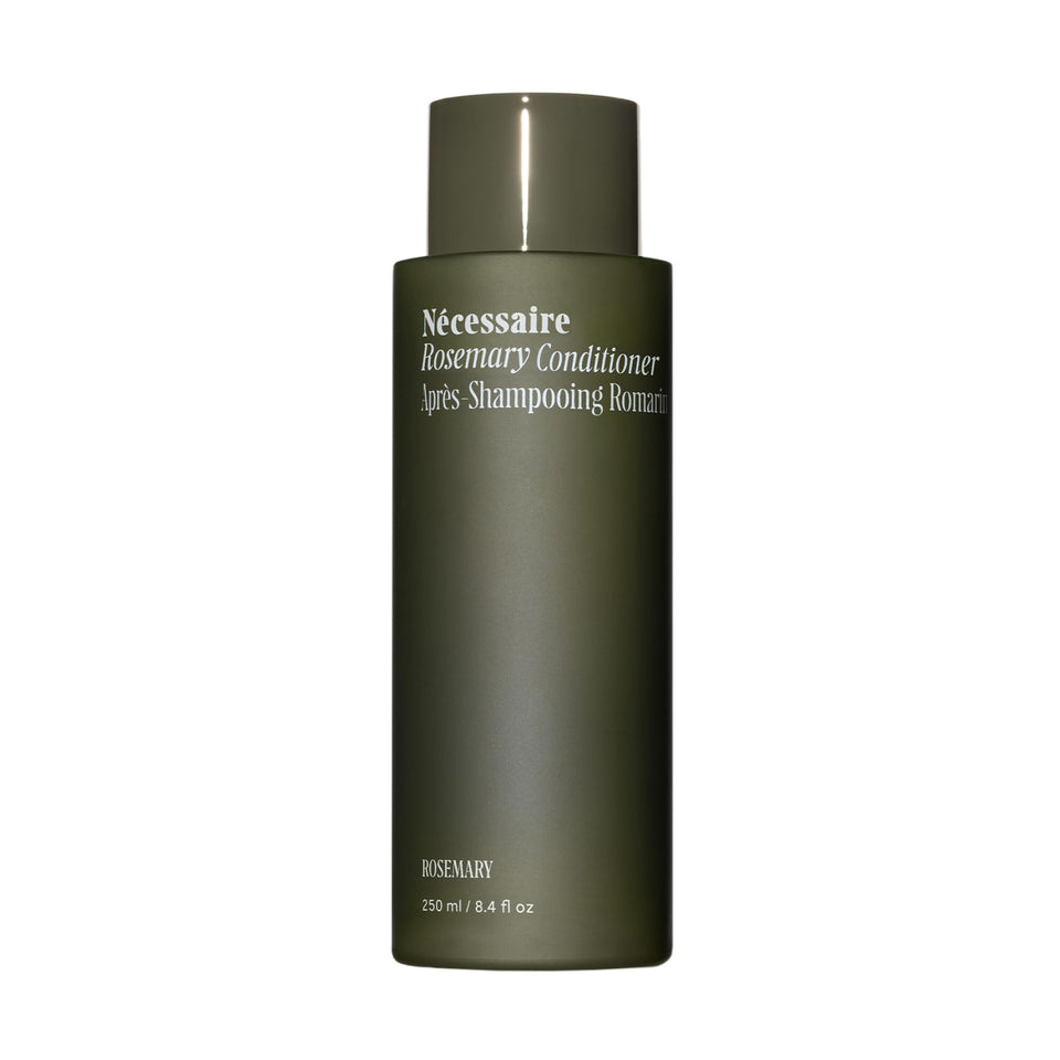 Nécessaire front packaging showing 250 ml bottle and rosemary scent benefit
