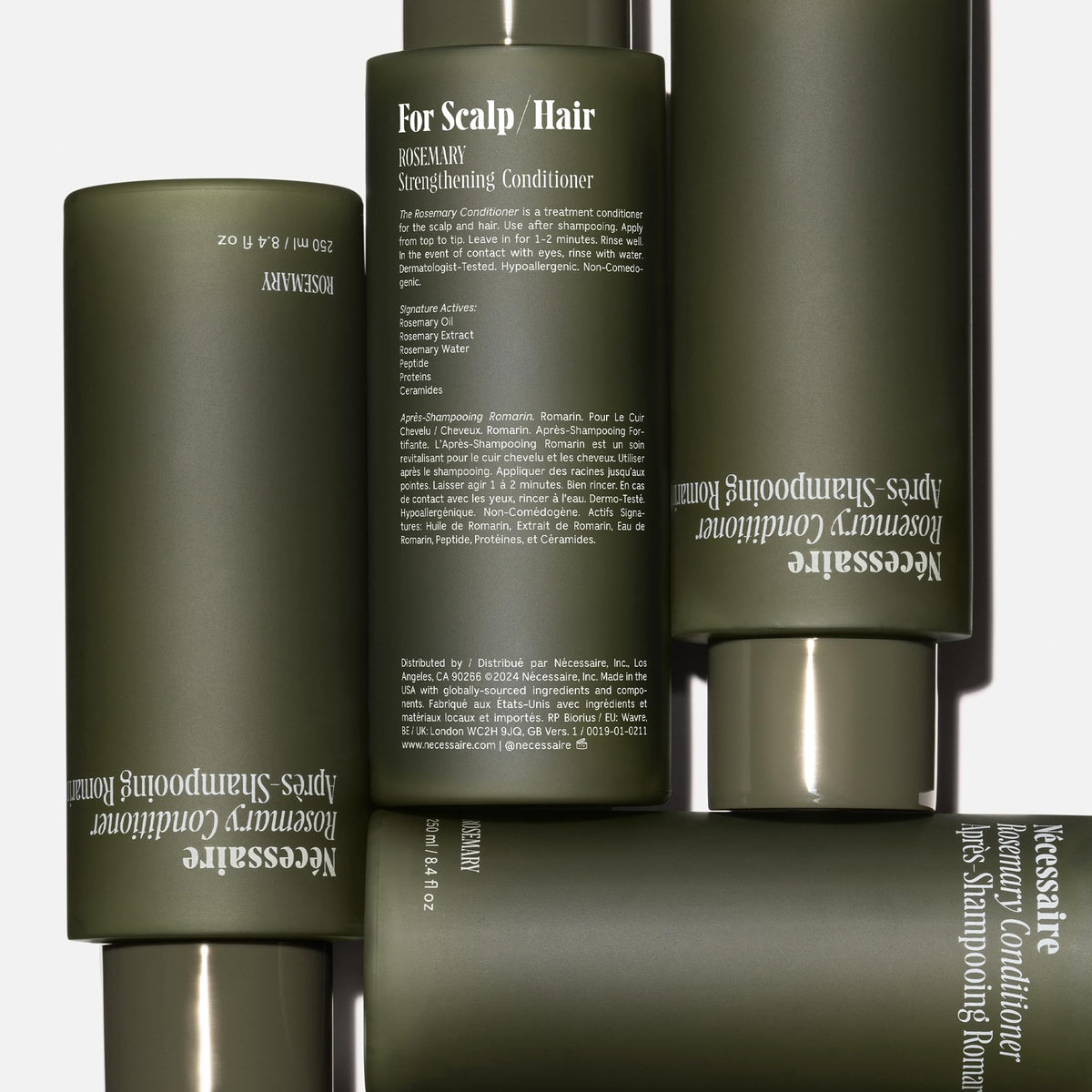 Nécessaire rosemary ingredient close-up highlighting botanical-strengthening benefit