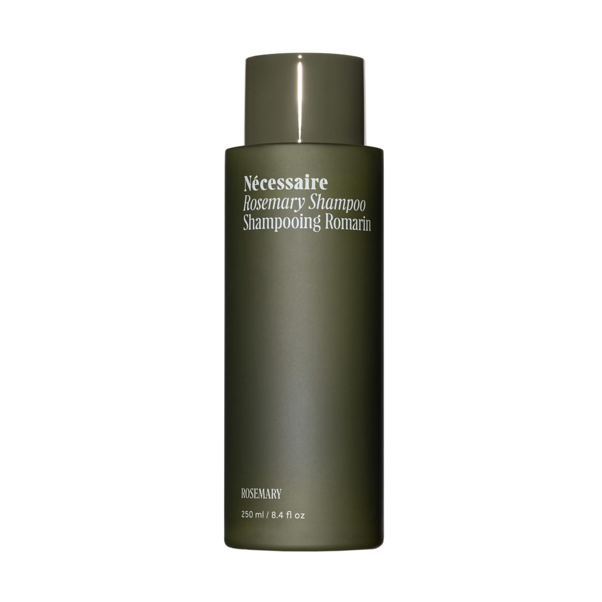 Nécessaire front bottle shot showing clean minimalist packaging and product clarity benefit
