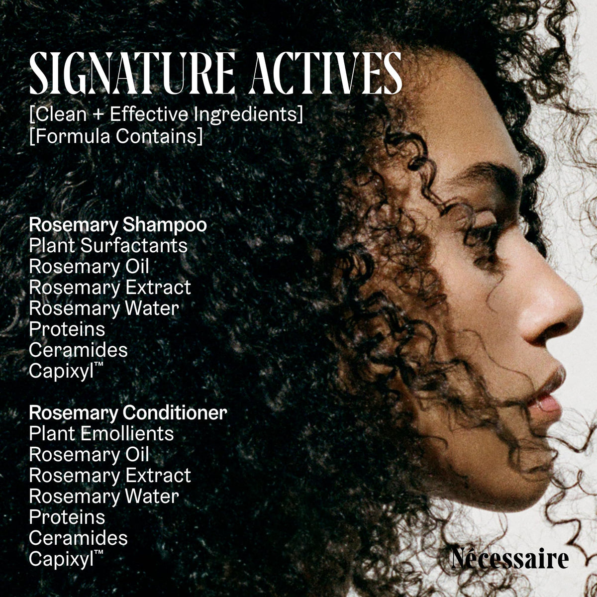 Nécessaire shampoo creating gentle lather to cleanse without stripping