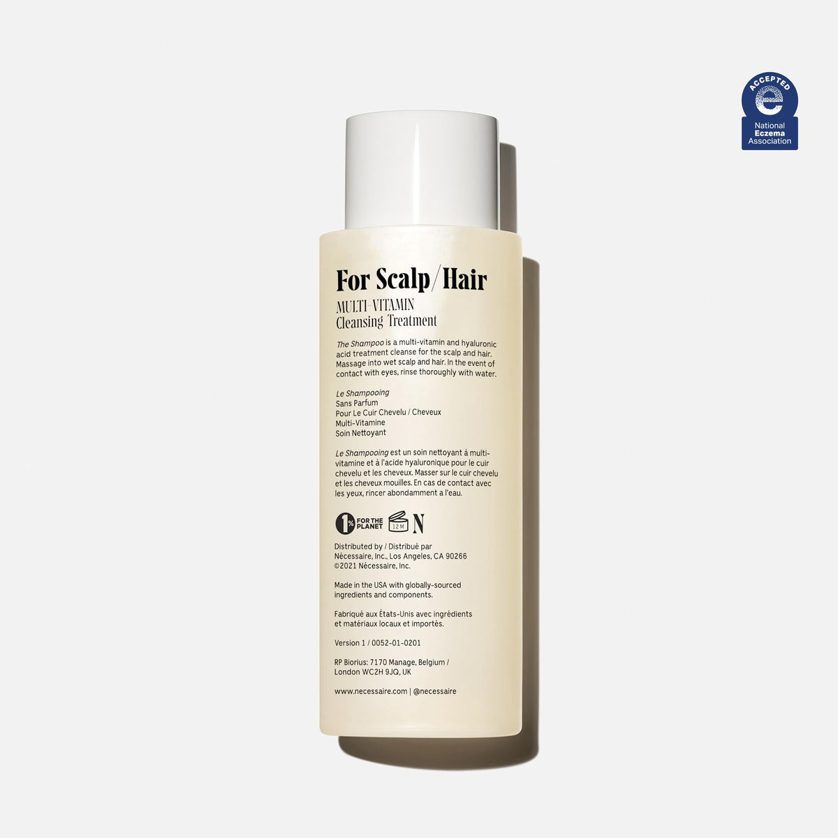 Nécessaire gel texture close-up highlighting hydrating hyaluronic formula