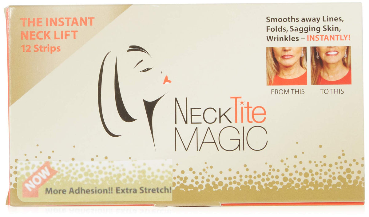 NeckTITE Magic product front packaging showing two-pack and benefits