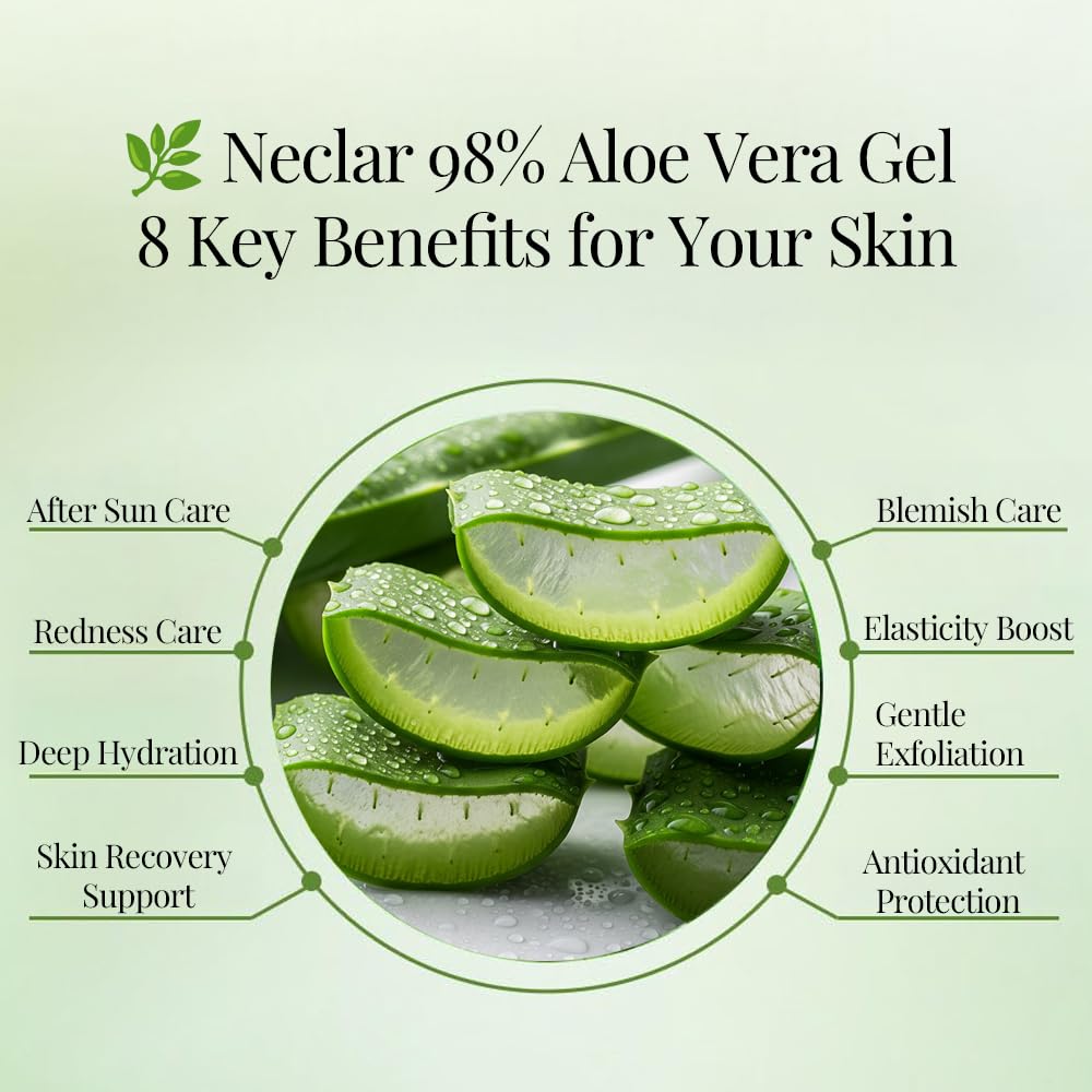 Neclar label close-up displaying aloe concentration and ingredient clarity