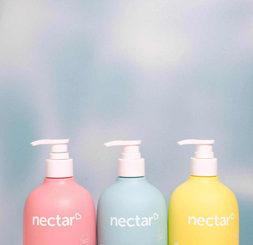 Nectar Bath Treats bathroom lifestyle display conveying spa-like hand care and subtle fragrance