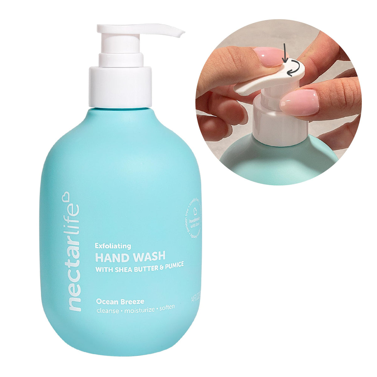 Nectar Life displayed on sink in bathroom for everyday hand care