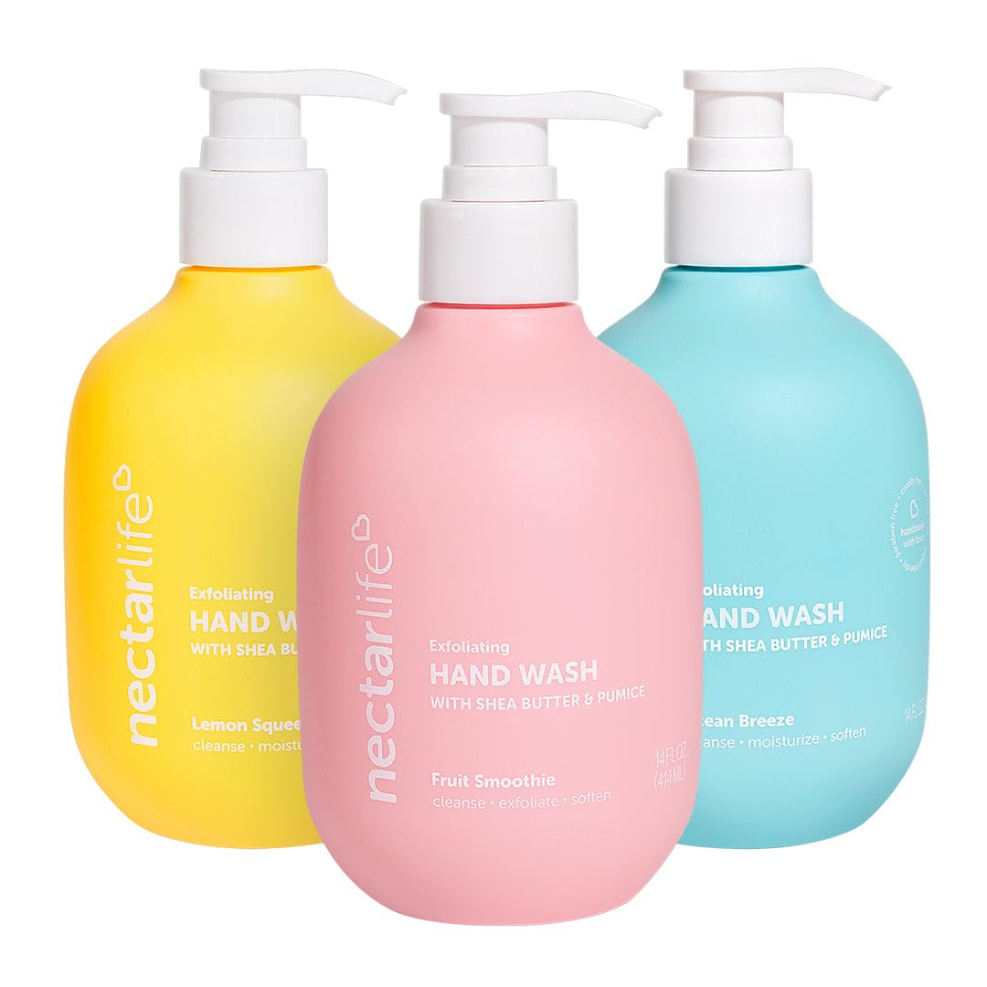 Nectar Bath Treats front packaging showing three Nectar Life bottles and clear labeling benefits