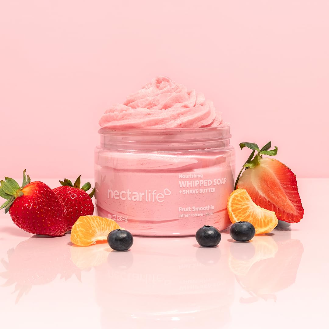 Nectar Bath Treats jar with sweet almond oil ingredient visual emphasizing natural nourishment