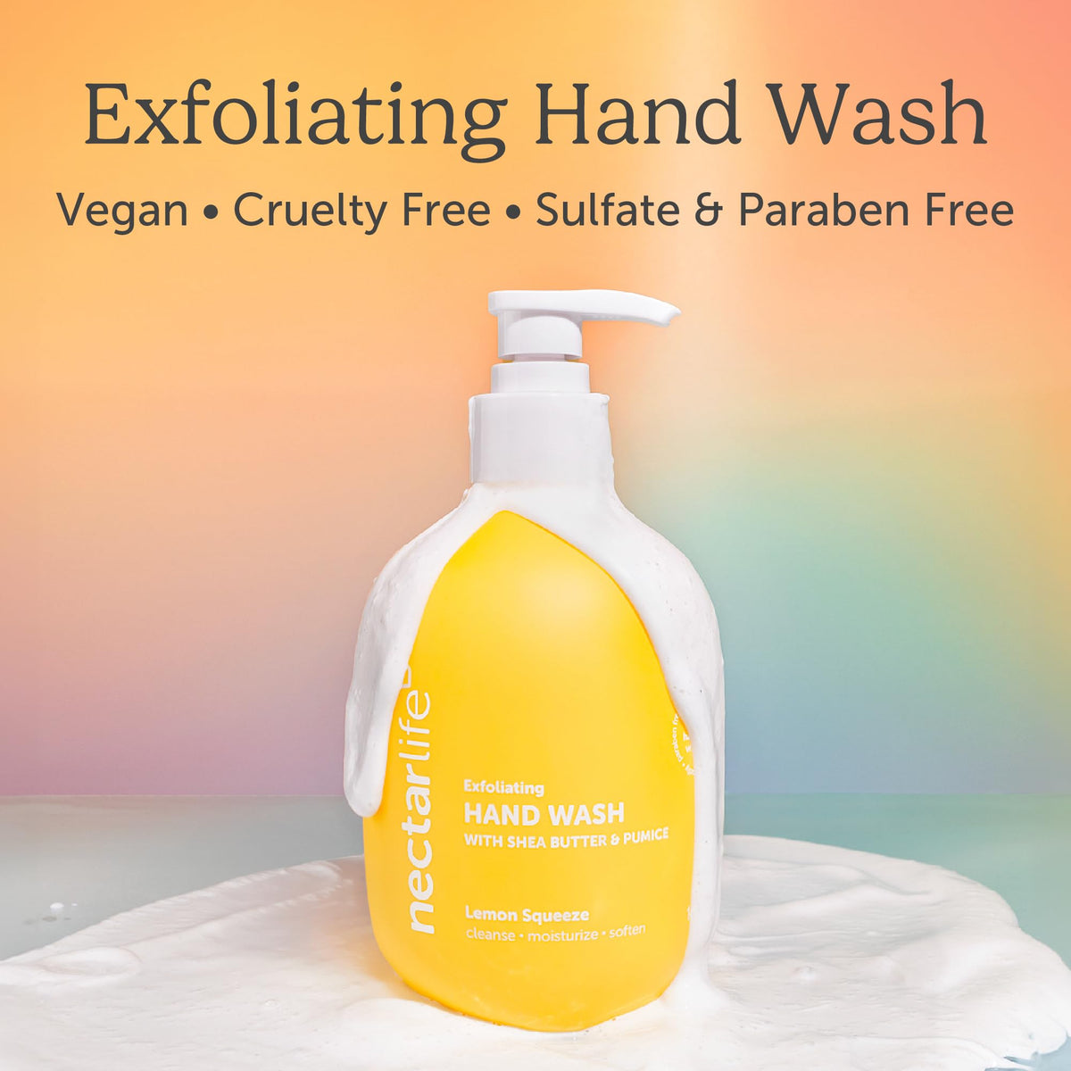 Nectar Bath Treats close-up of volcanic pumice texture for exfoliation