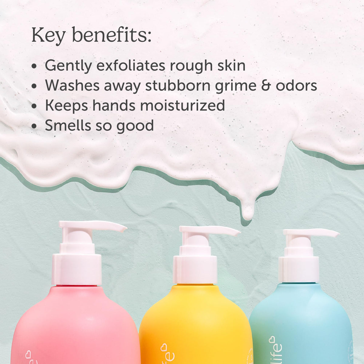 Nectar Bath Treats shea butter pour detail illustrating moisturizing benefit