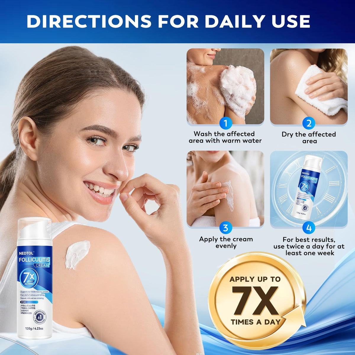 Nedtol used as a spot treatment on face reducing bumps and redness