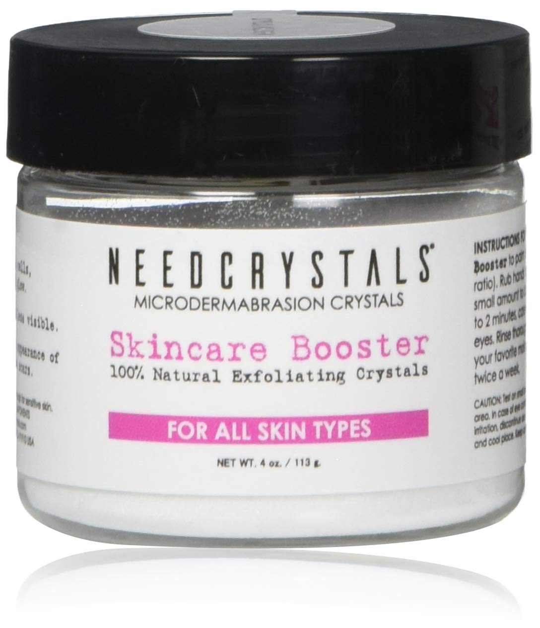 NeedCrystals jar front view showing product and brand for clear identification and trust