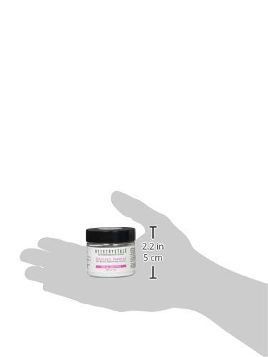 NeedCrystals on bathroom shelf in lifestyle scene for spa-like at-home skincare ritual