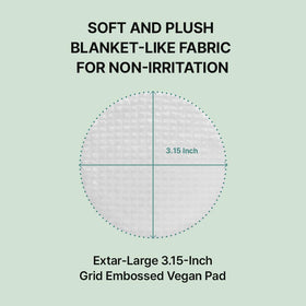 NEEDLY pads on a nightstand and travel bag to show convenient daily use