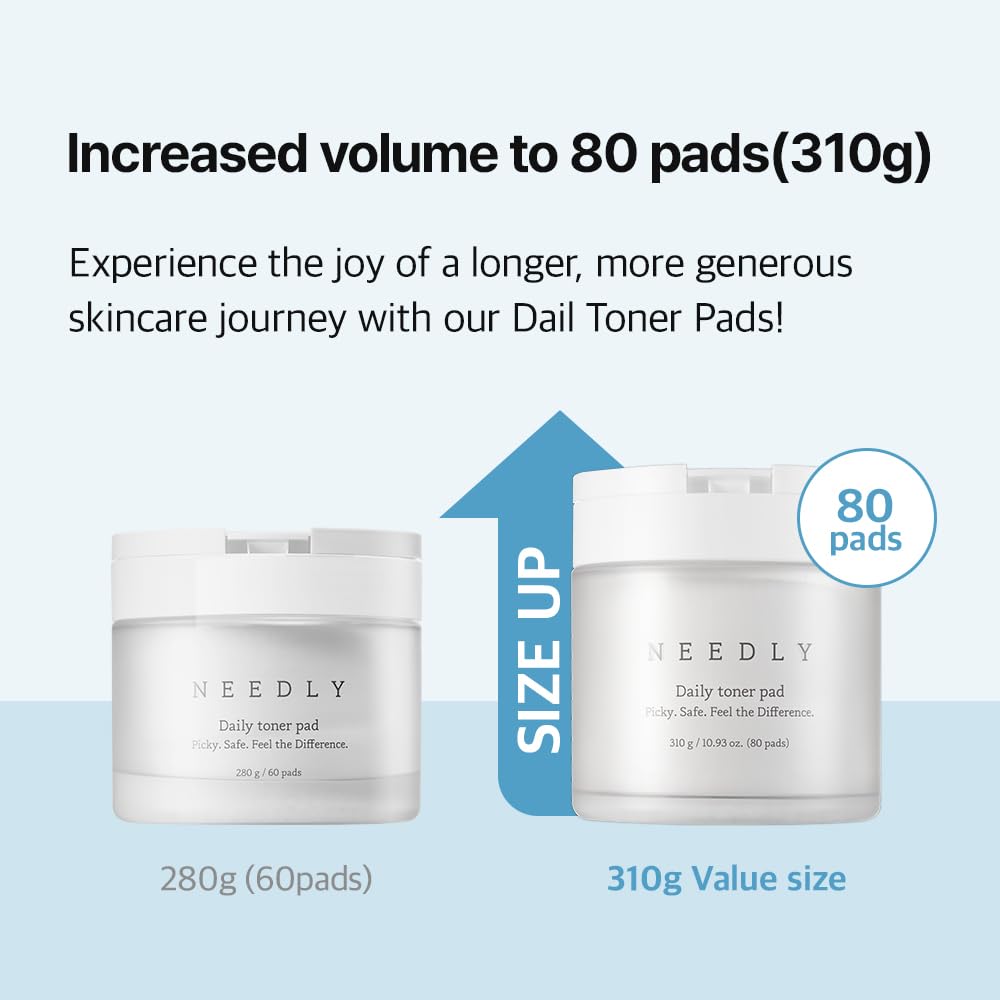 NEEDLY open jar with soaked pad emphasizing high-volume essence