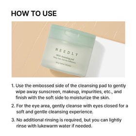 NEEDLY opened pack with stacked pads to show single-use hygiene and quantity