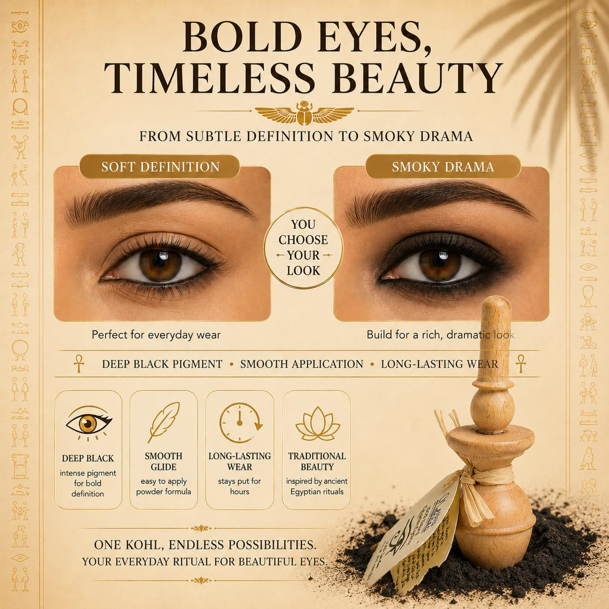 Nefertari angled brush dipping powder demonstrating precise application and control