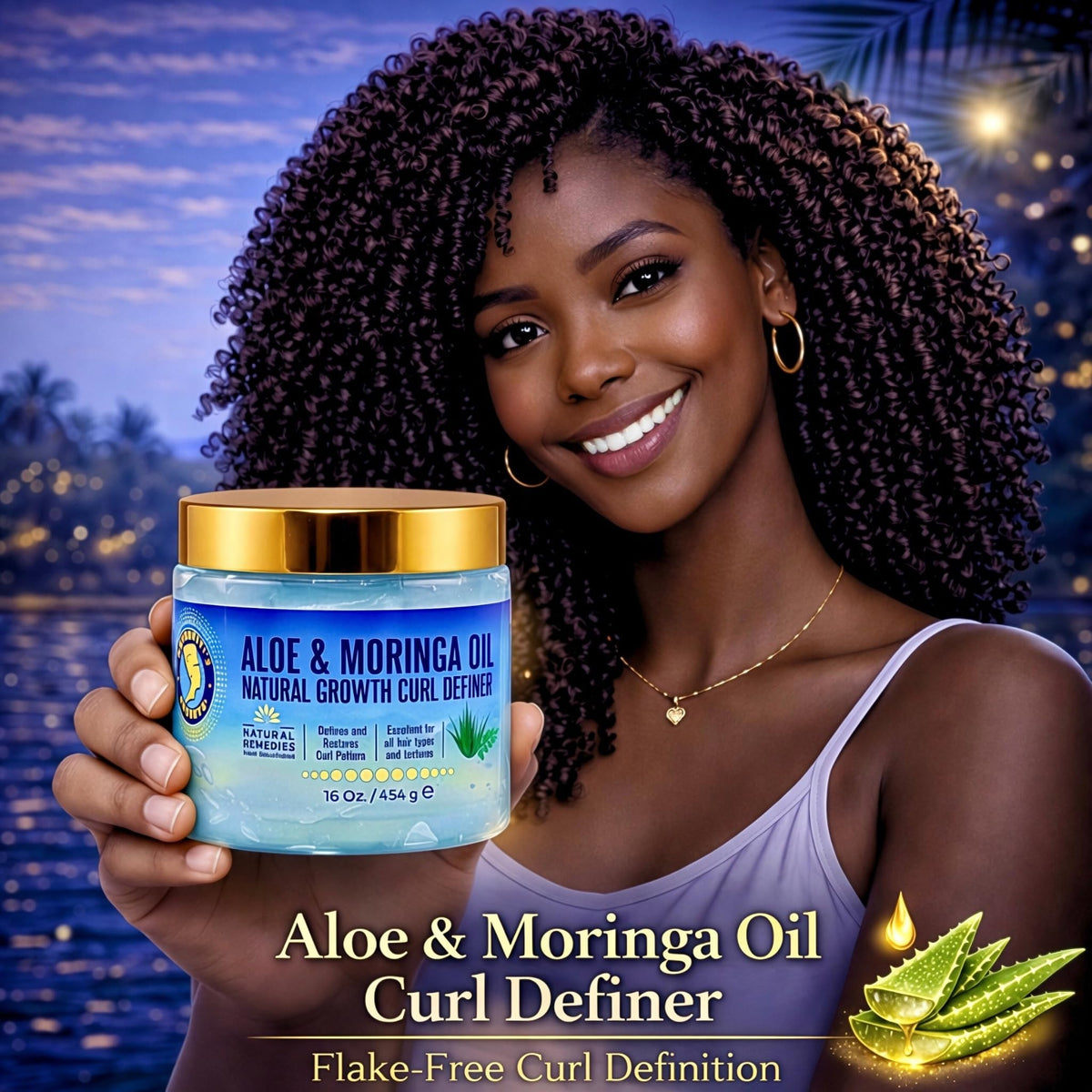 Nefertiti's Secrets aloe and moringa ingredients promoting nourishment
