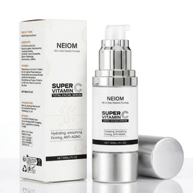 NEIOM bottle front packaging showing label and size, highlights product clarity