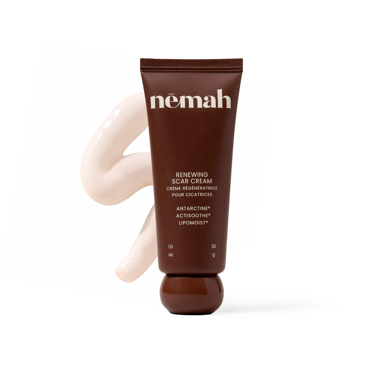 Nemah front packaging showing 1 oz tube and calming design for easy identification and trust