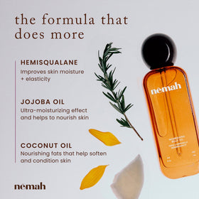 Nemah set on bathroom shelf in maternity setting for everyday routine