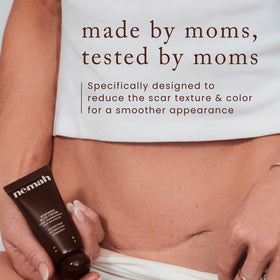 Nemah in a postpartum bathroom setting showing gentle daily routine support