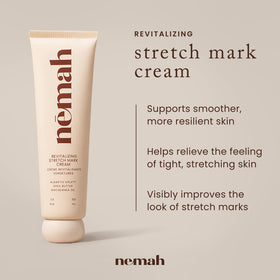 Nemah cream texture close-up demonstrating smooth, fast-absorbing formula for immediate comfort