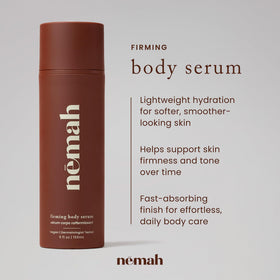Nemah texture close-up of silky serum demonstrating fast absorption benefit