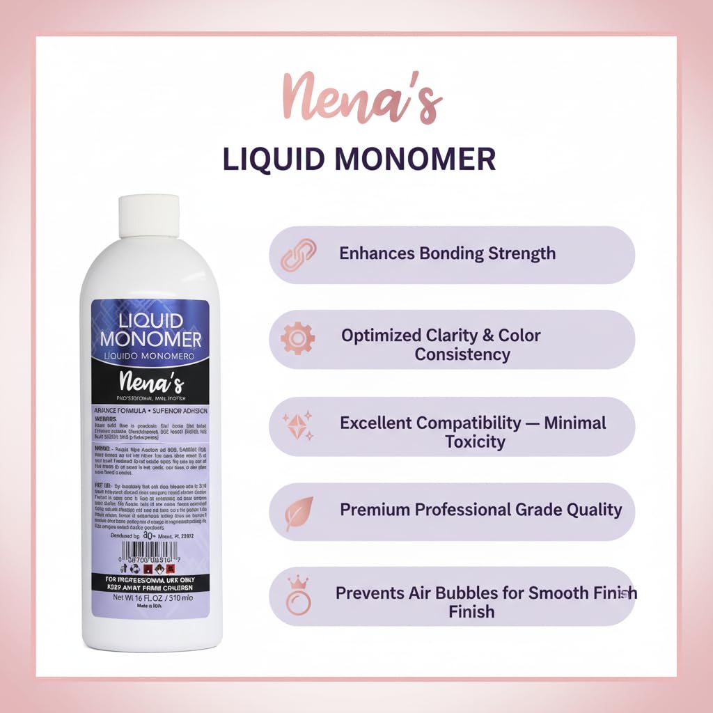 Nena's monomer bead on brush showing consistent bead formation for precise application