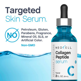 NeoCell serum on hand illustrating spreadability and smooth skin feel