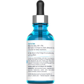 NeoCell dropper detail dispensing a precise drop for controlled daily hydration